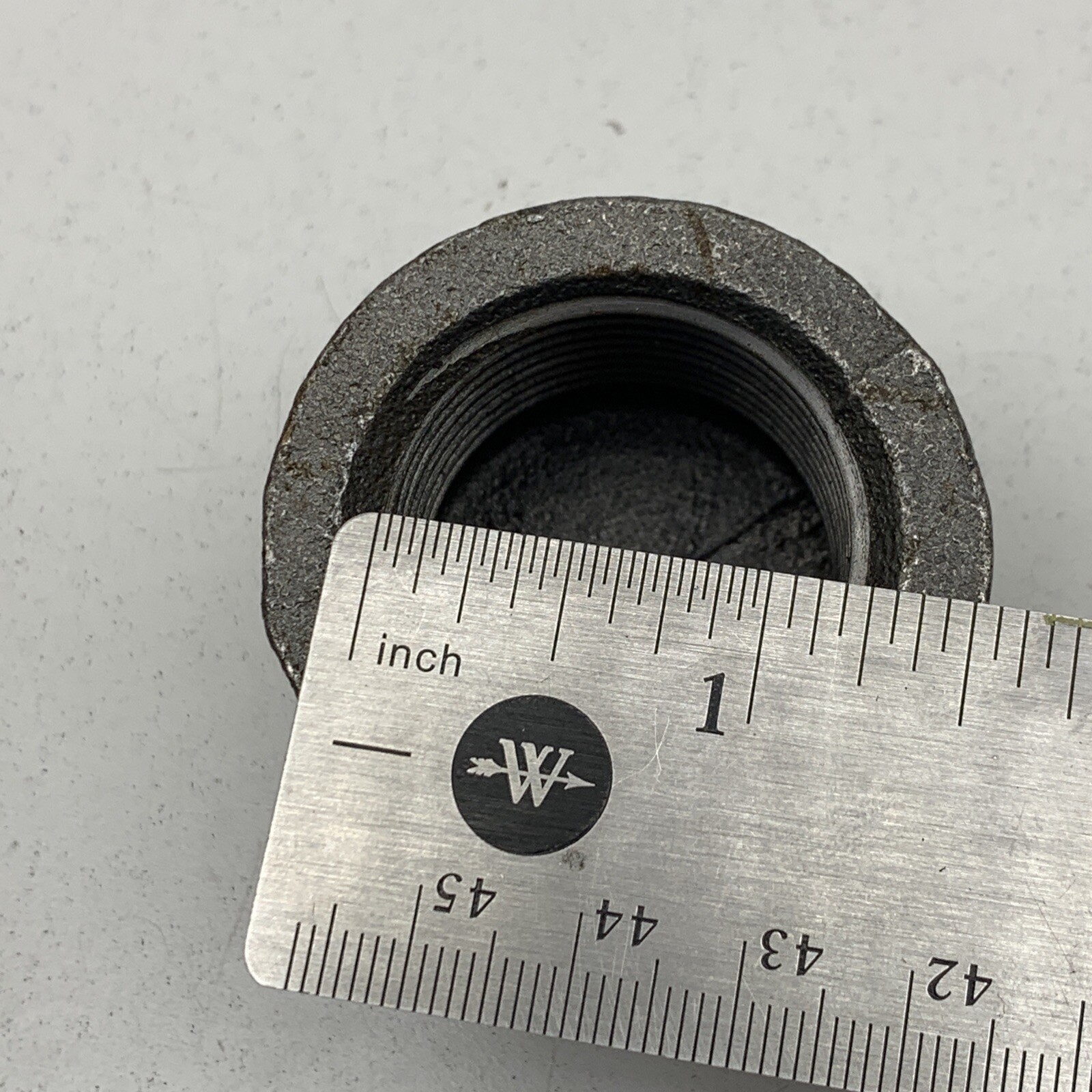 (10-Pack) 1″ NPT Black Malleable Galvanized Iron Pipe Round CAP