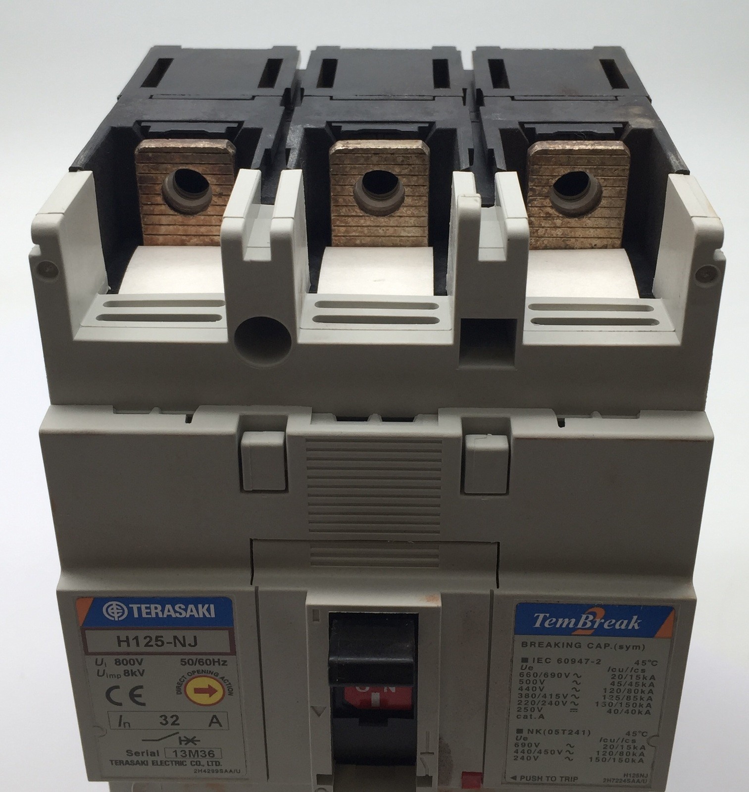 TERASAKI H125-NJ TemBreak Circuit Breaker 3 Pole 32A FC 85KA 415VAC