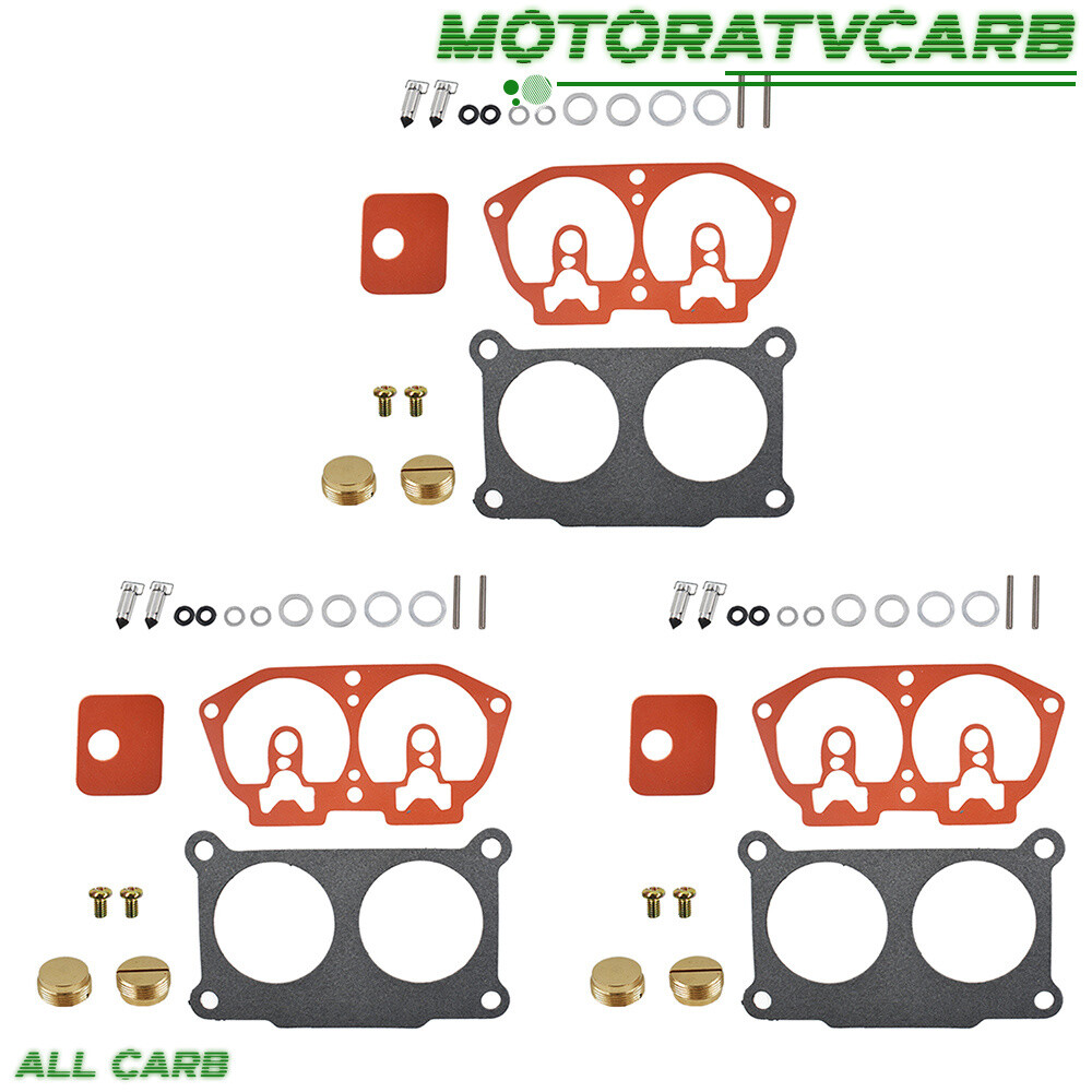ALL-CARB 3 Pcs Carburetor Rebuild Kit For Yamaha 150 175 200 225 HP 86-95