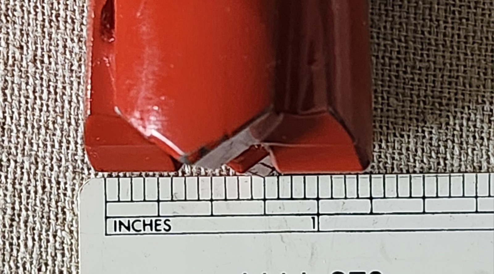 Rock Drill Bit Unmarked Red 1 1/4″ Diameter x 2 15/16″ tall w/ Aluminum Base
