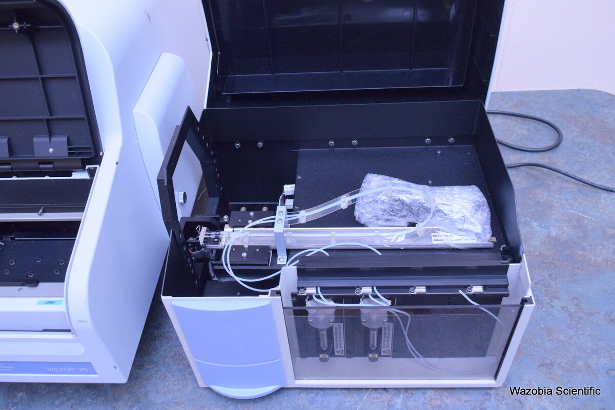 PERKIN ELMER VICTOR X5 MULTILABEL HTS READER 2030-0050 WITH LIQUID DISPENSER 142