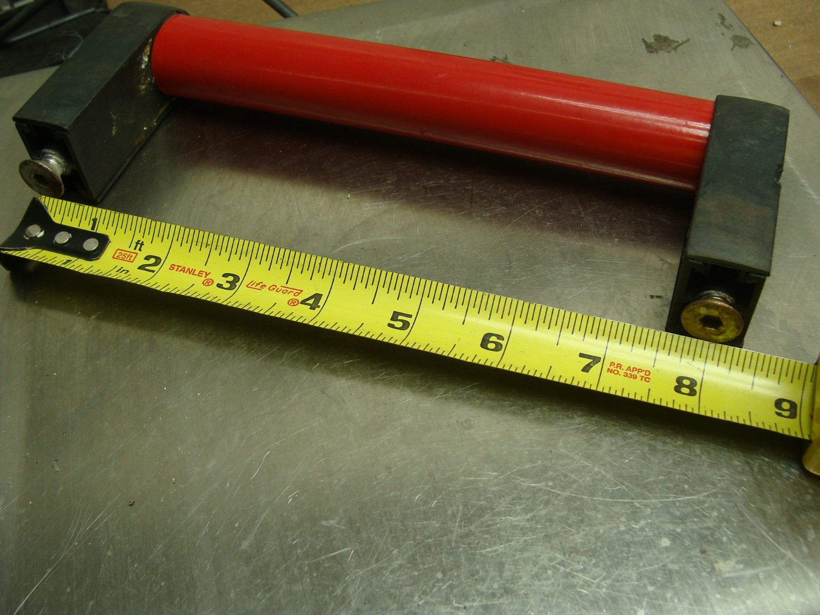 LOT OF 2 GRAB/PULL HANDLES WITH MOUNTING SCREWS