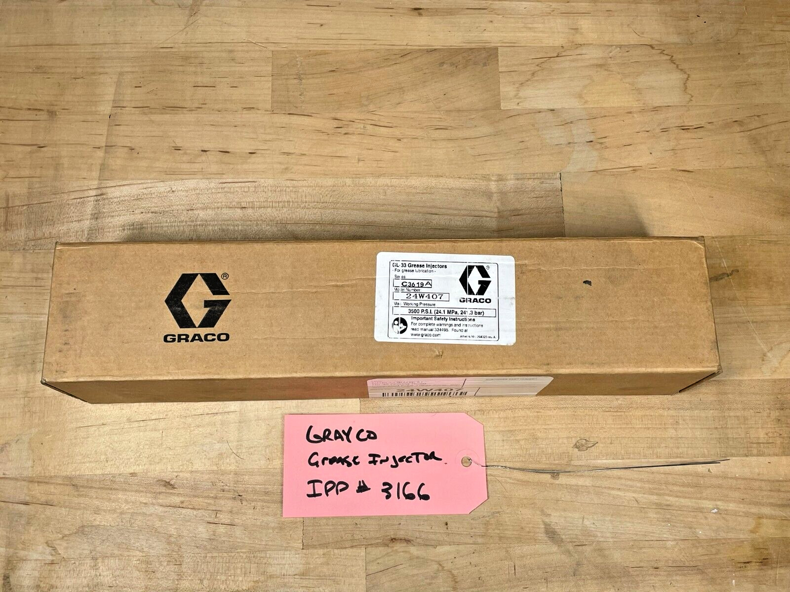 Grayco GL-33 Stainless 10 Injector Manifold, New In Box Model 24W-407, 3500 PSI