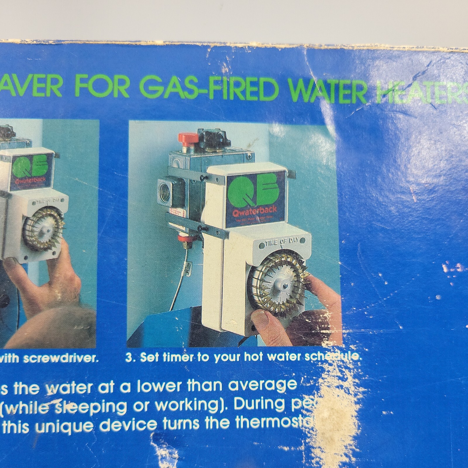 Vtg Qwaterback Hot Water Energy Saver For Gas Fired Water Heaters