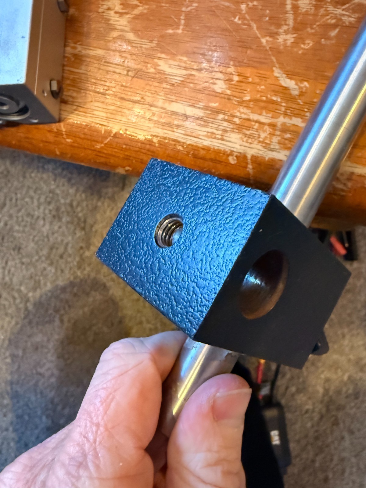 NICE EO Edmund Optics Clamp Mount Block & Rod Tube Adjustable 10″