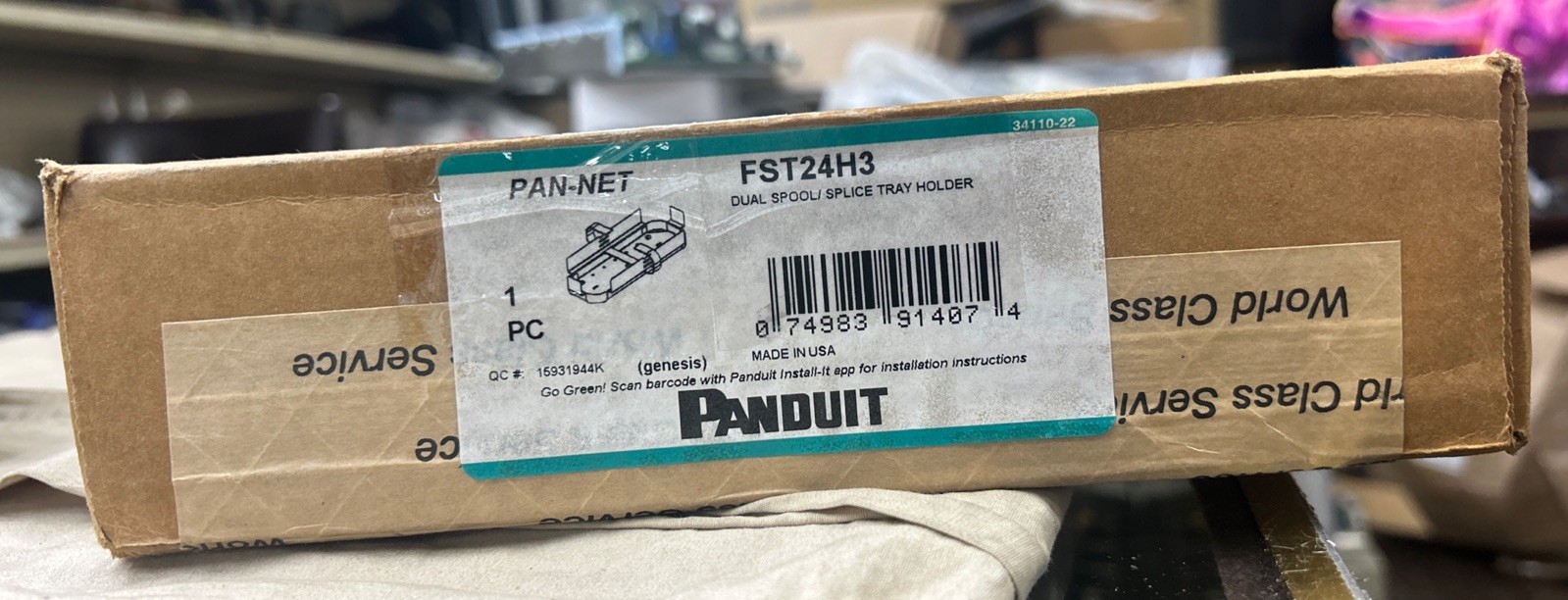 Panduit FST24H3 Dual Spool/Splice Tray Holder for 24 Mechanical / Fusion Splices