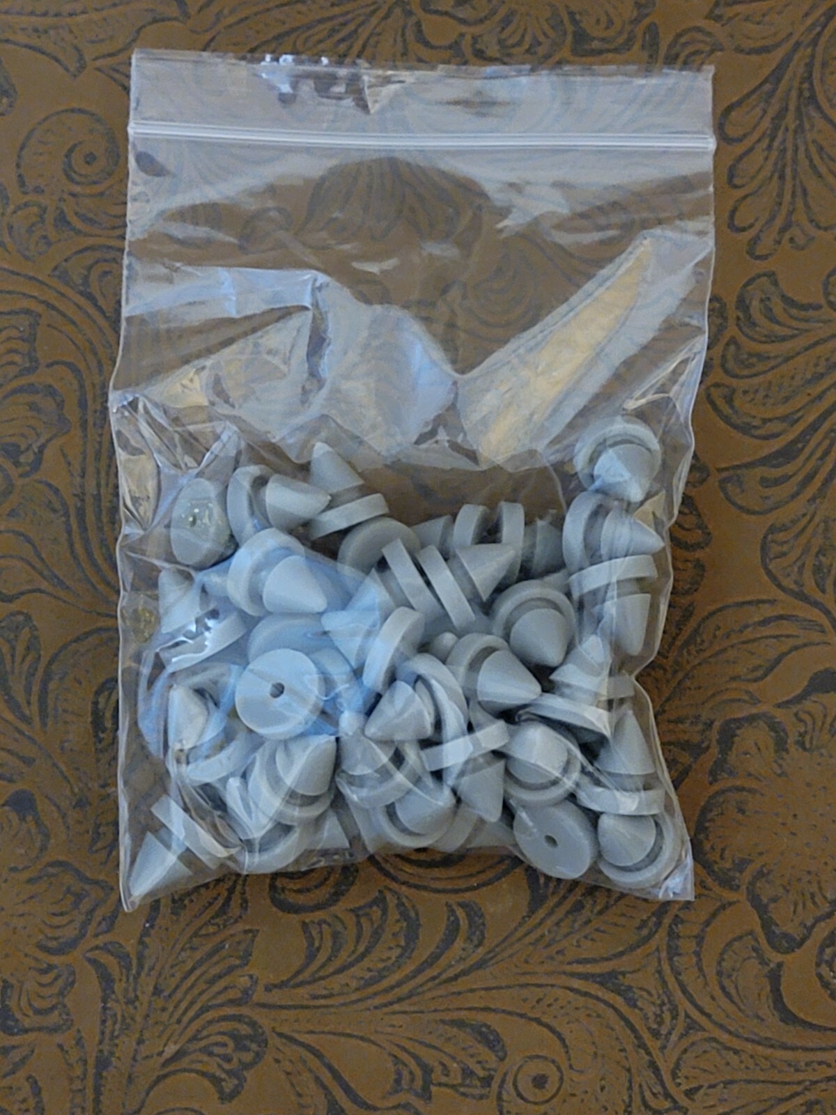 50 Pack – Hager 307D (?) Light Grey Door Stop Silencers Bumper ~ 1/2″ x 1/2″ ങ