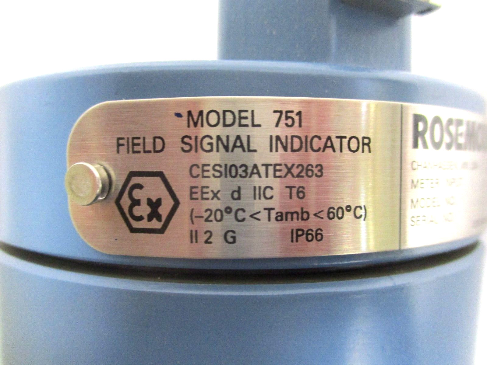 ROSEMOUNT , 751AM7E8B , FIELD SIGNAL INDICATOR , with MOUNTING BRACKET