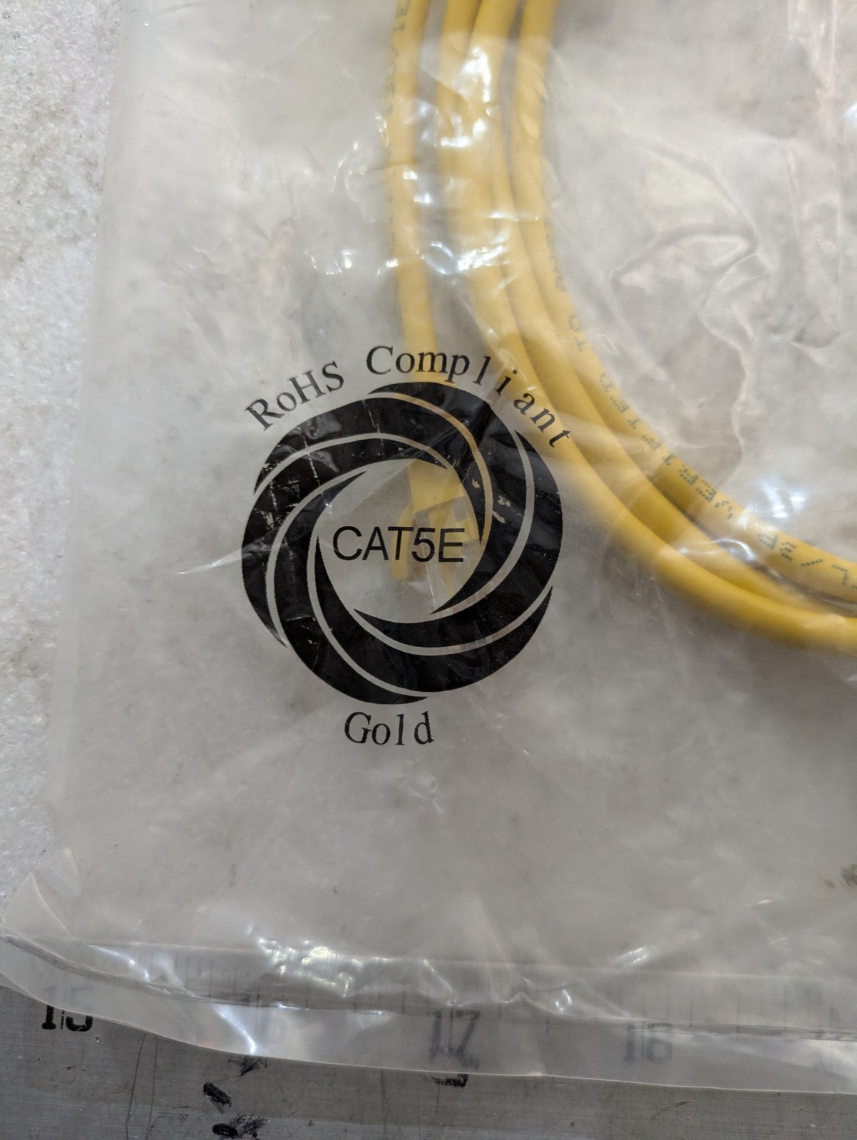 Lynn ECAT5-4PR-07YEB CAT5e Patch Cable RJ45 M/M 7ft Yellow 24AWG UTP Booted