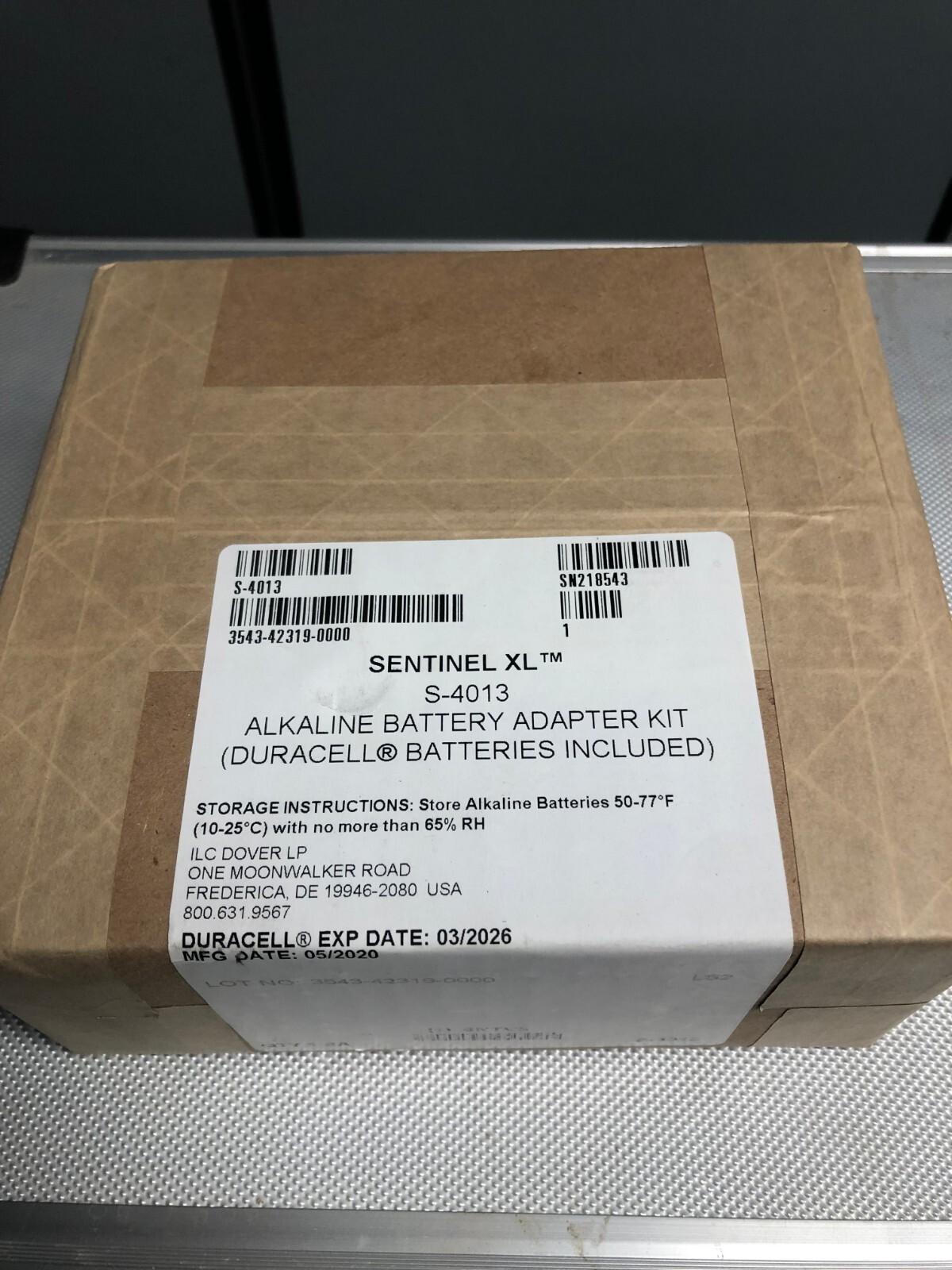 Sentinel XL REF: S-4013 Duracell Quantum Alkaline Battery, 5 battery Pk, NEW BOX