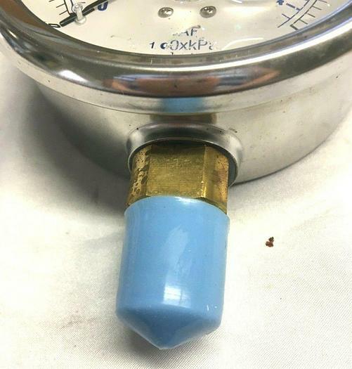 Gauge 4″ 0-60 PSI Bar 100xkPa Liquid Filled 201L-402D NIB Free Shipping