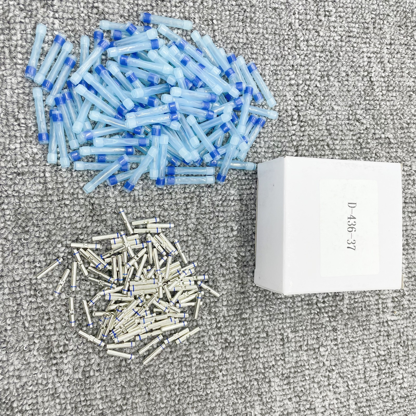 100Pcs BLUE Plastic Case terminal For D-436-37 Military Aviation 650075-000