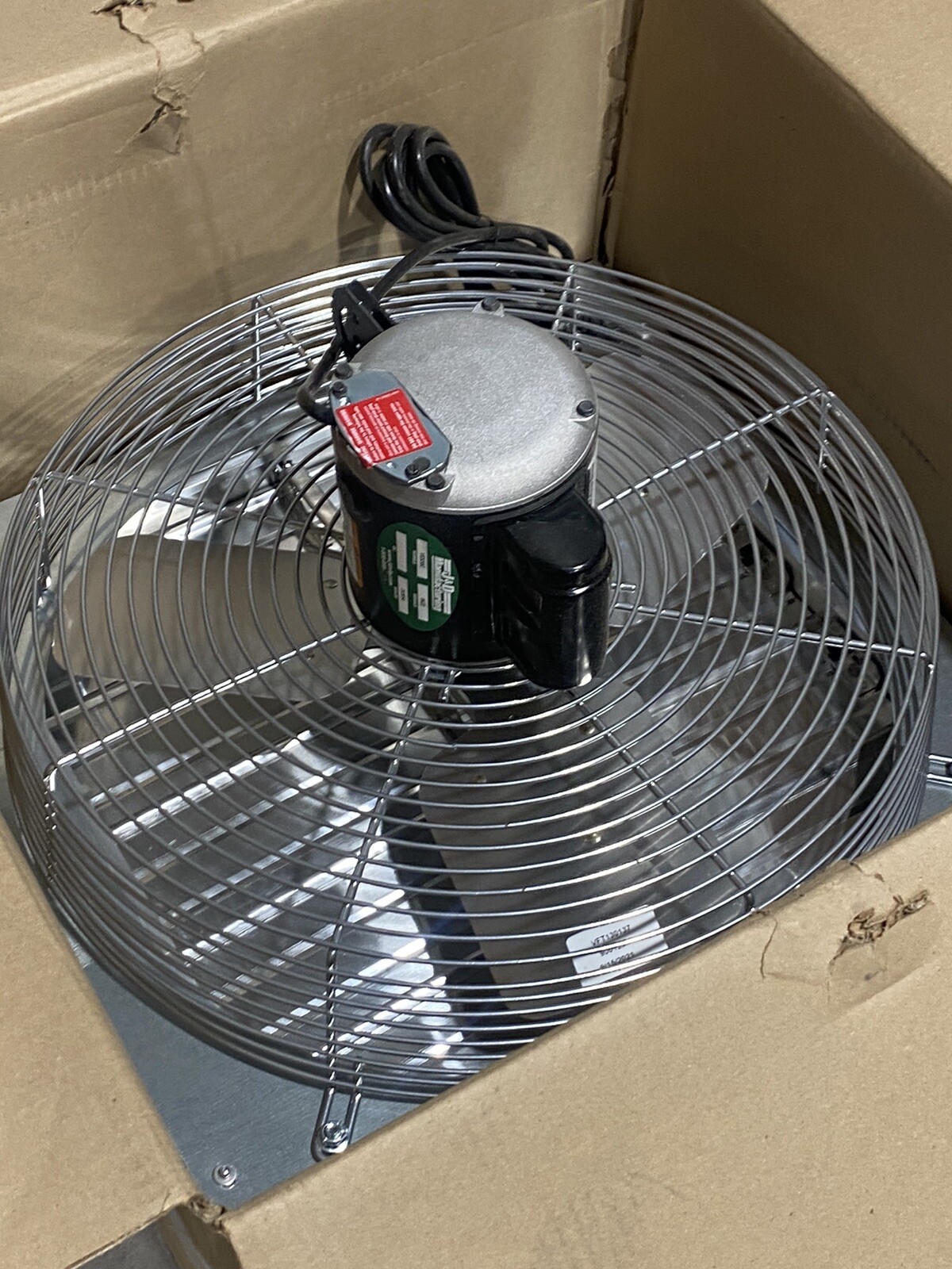 20″ J@D Corrosion Resistant Exhaust Fan w/Shutter-Direct Drive Ves-30C New
