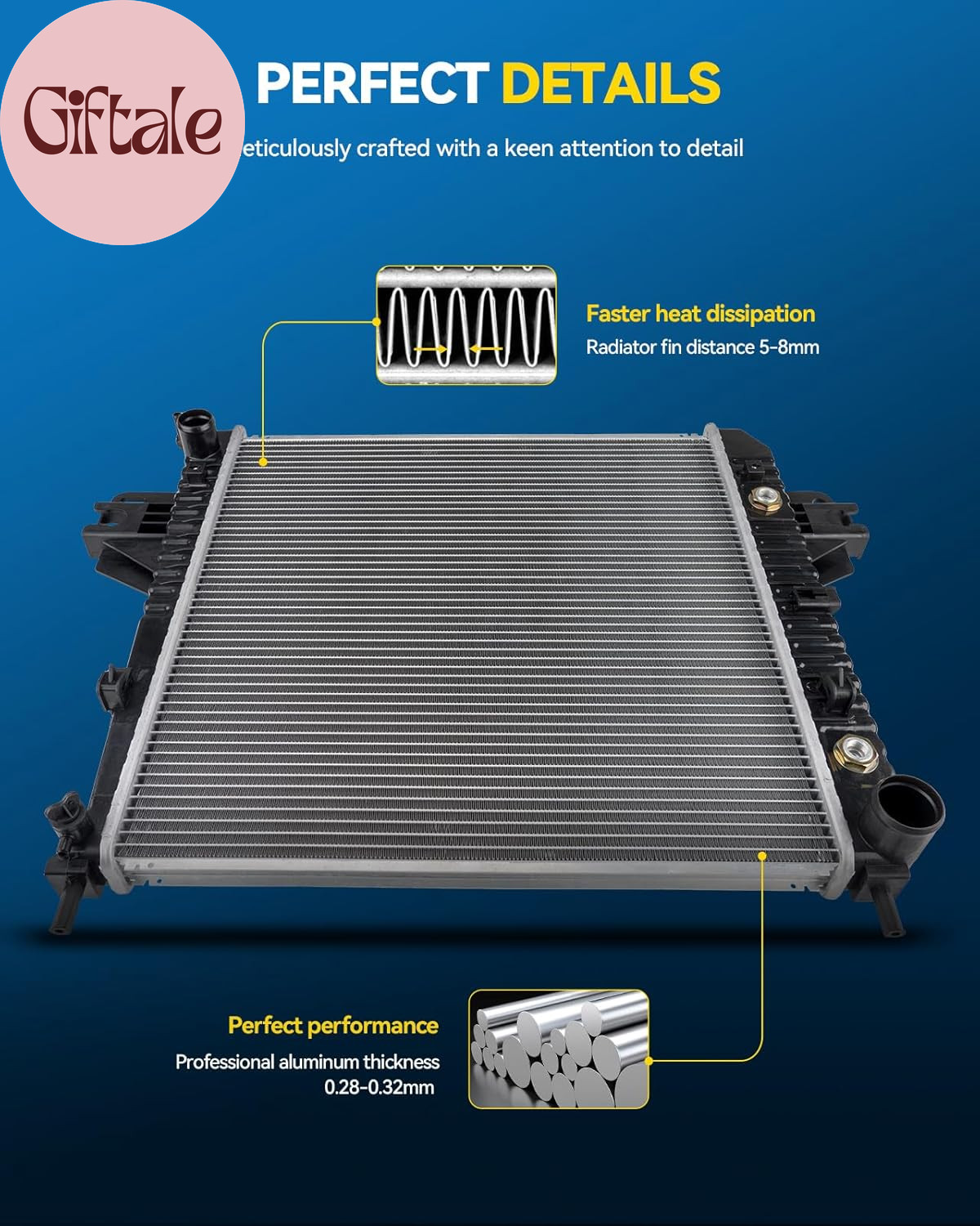 CU1826 Radiator for 96-03 S10 4.3L, 96-05 Blazer 4.3L, 96-03 Sonoma 4.3L, 1996-2
