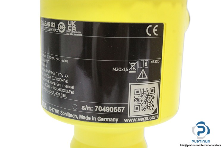 VEGA B82.AXDASAGGSZXKIMAX Pressure transmitter_B82.AXDASAGGSZXKIMAX_0 … 10bar
