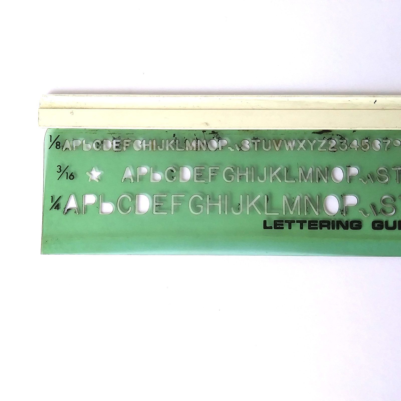 Pickett 36V Lettering Guide Template Drafting Stencil Modern Light Vertical
