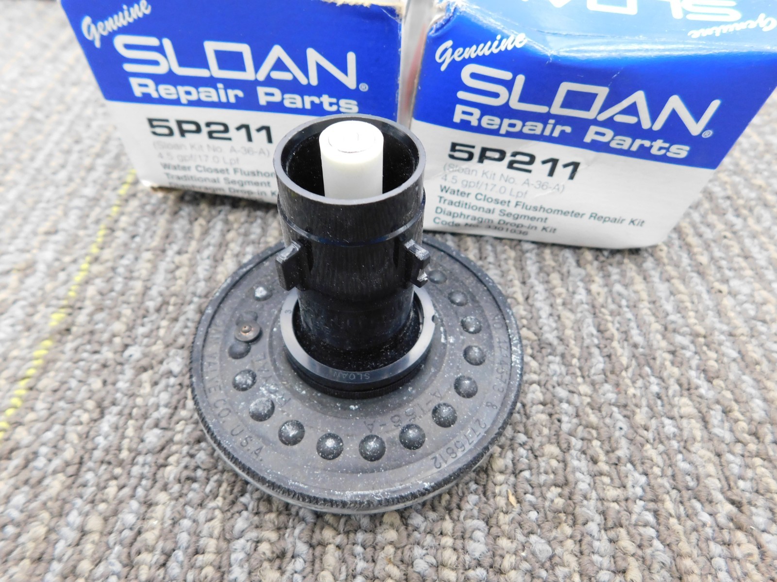 NEW 2-PACK SLOAN REPAIR PARTS VALVE CO 5P211 REPAIR KIT NO. A-36-A