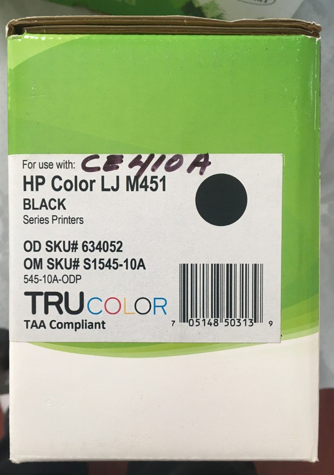 IPW Lot of 2 HP Toner Cartridge Preserve HP M451 Black New