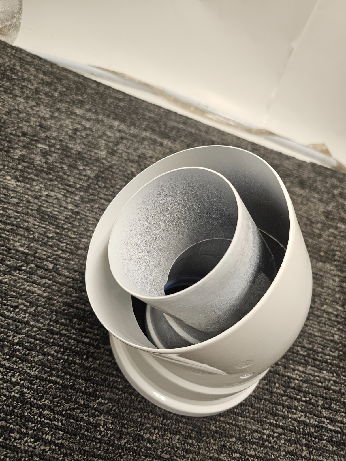 Navien GXXX001894 NaviVent 80-125 mm 45 Deg Elbow Concentric Venting White