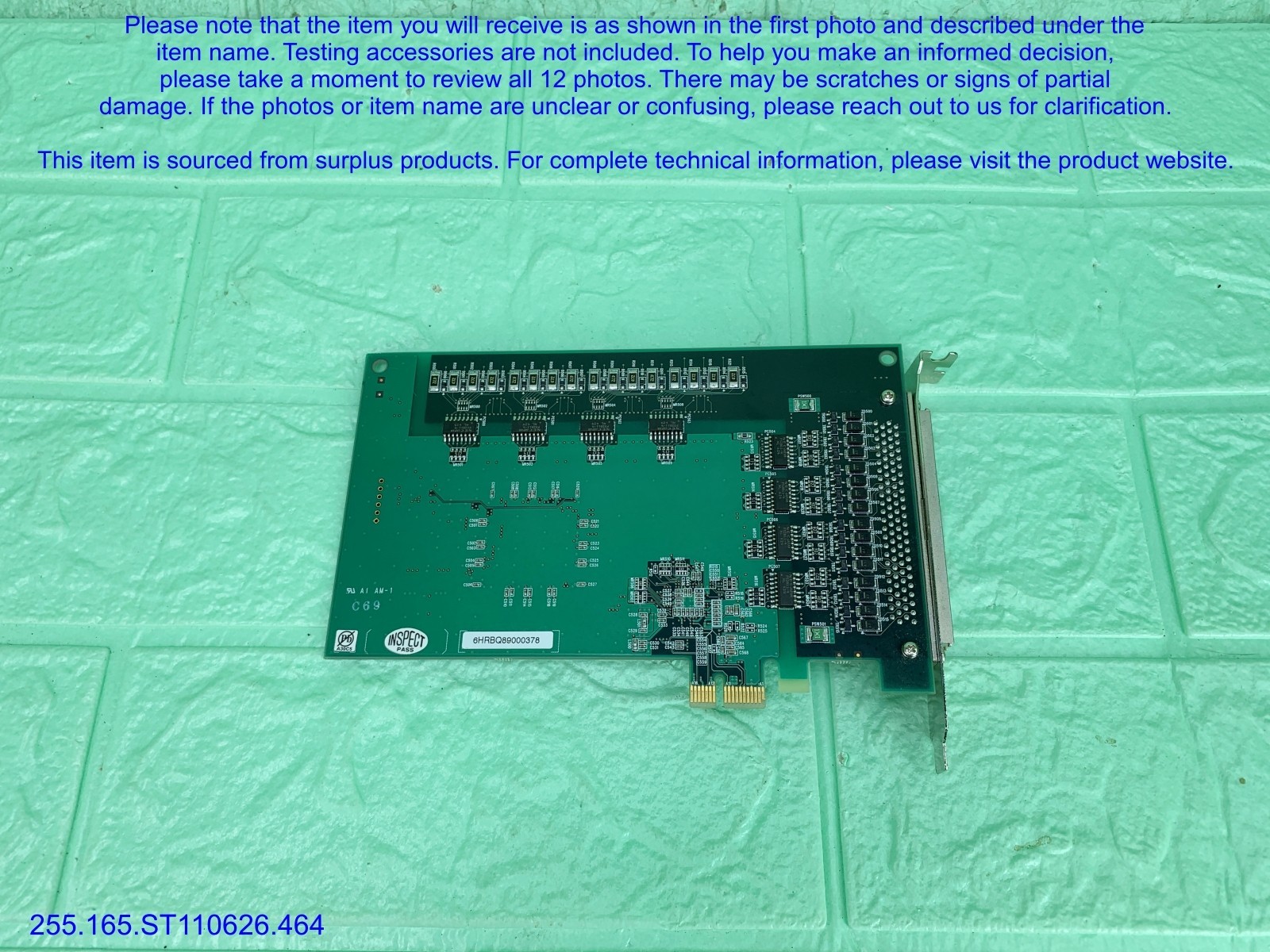 CONTEC DIO-3232L-PE Digital I/O Card as in photos, sn:9226, DHL.