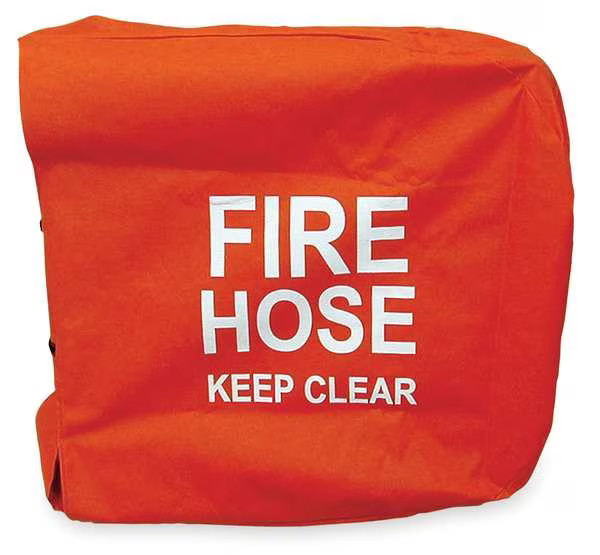 Moon American 138-5 Fire Hose Cover, 25 In.L, 25 In.W, Red