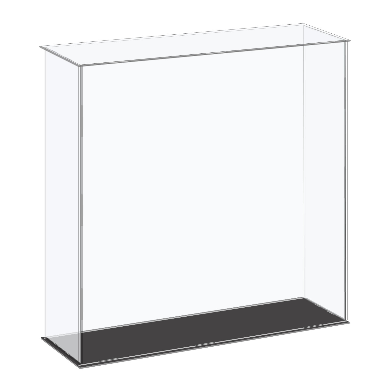 Acrylic Display Case Plastic Box Cube Storage Box Clear 36x11x35.5cm