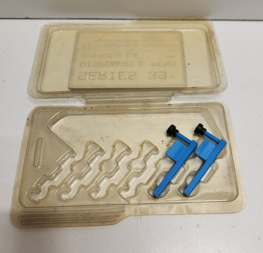 LOT OF 2 NEW OLD STOCK! GRAPHIC CONTROLS BLUE MARKING PENS 82-39-0303-06