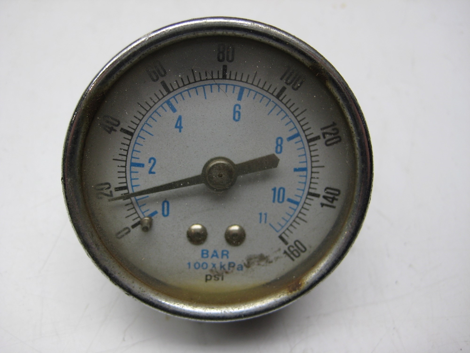 INDUSTRIAL SPARE GAUGE 0-160 PSI UNMP