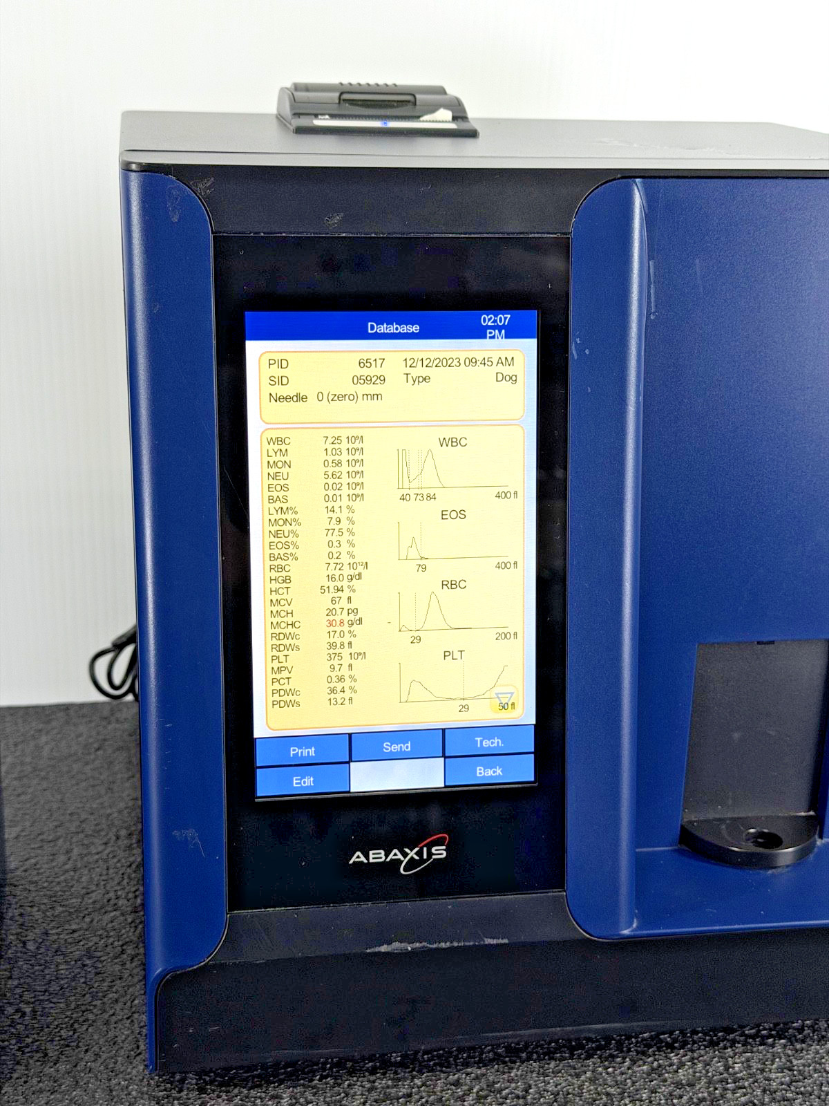 Abaxis VetScan HM5 & VS2 Chemistry Hematology Analyzer