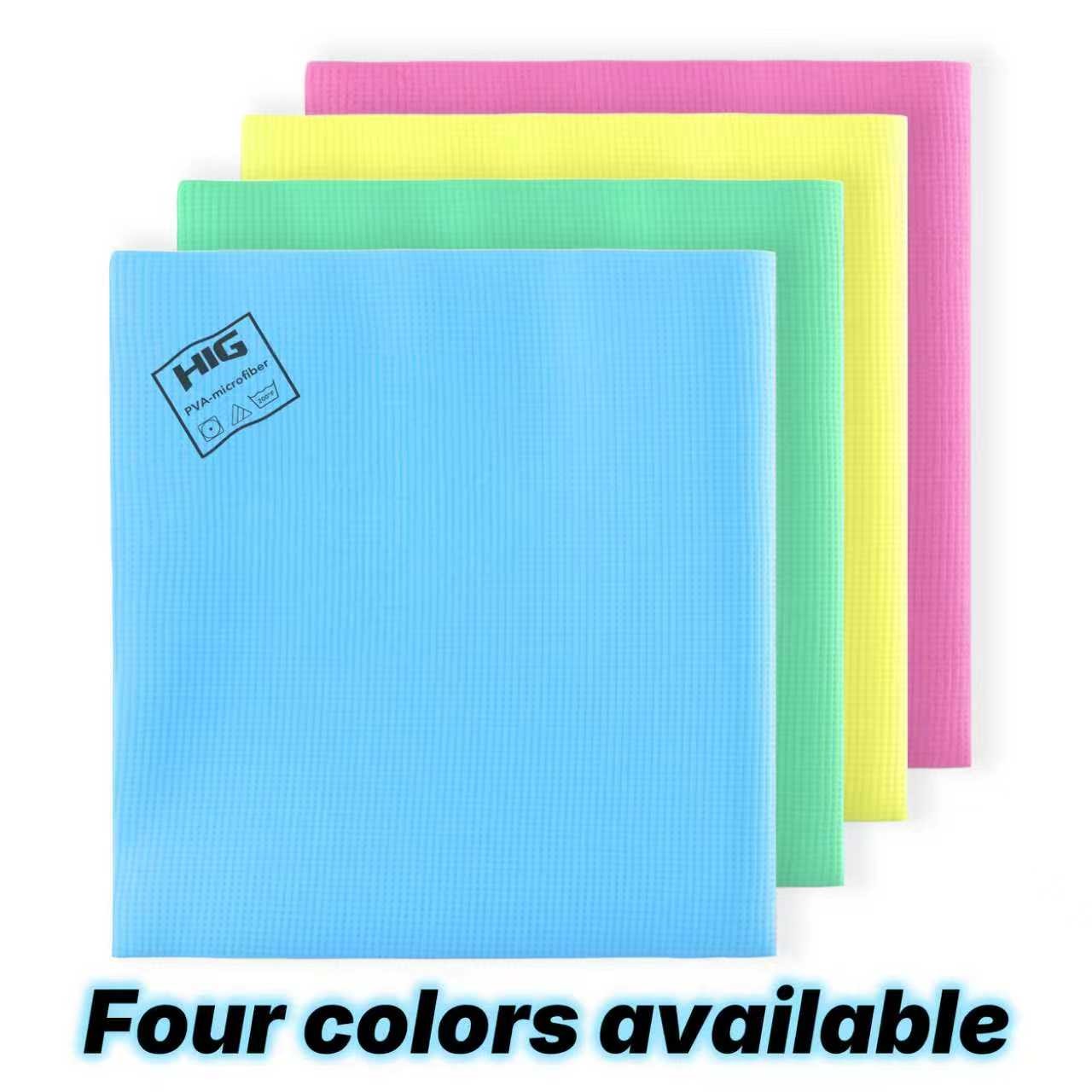 PVA Microfiber Cleaning Towels, Streak Free Shine,Ultra Absorbent, 5 Pack (blue)