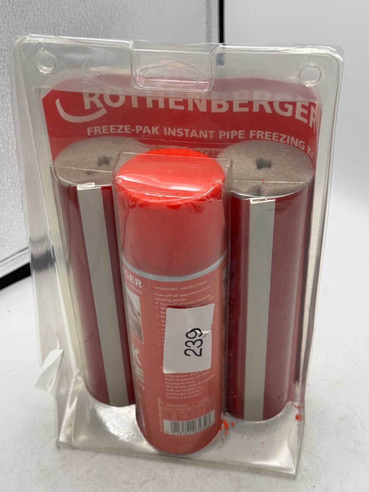 Rothenberger Freeze-Pak Instant Pipe Freezing Kit Pipe Freezer 300ml Red Eco