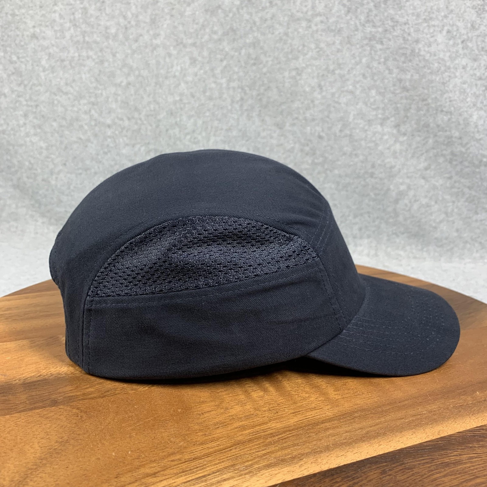 Bump Cap Safety Hat Navy Mesh Sides EN812:2012 Adjustable 54-59cm Hook Loop