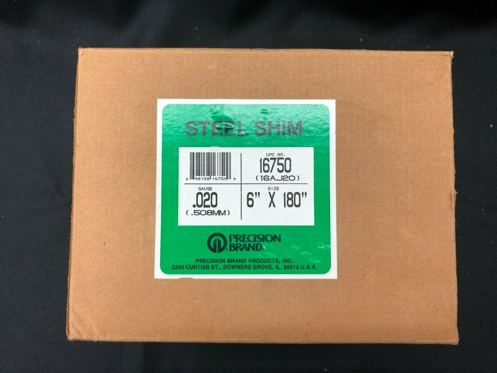 16750 PRECISION BRAND STEEL SHIM 6″ X 180″ .020 GAUGE 16AJ20