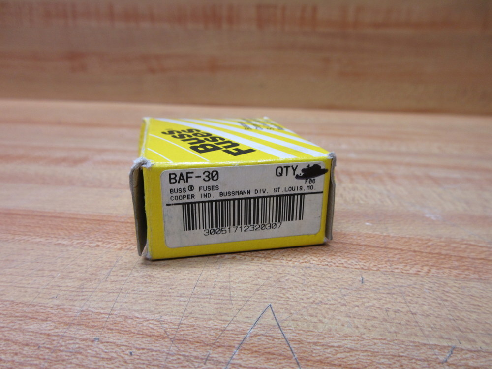 Buss BAF-30 Bussmann Fuse Cross Ref 1CR76 (Pack of 10)