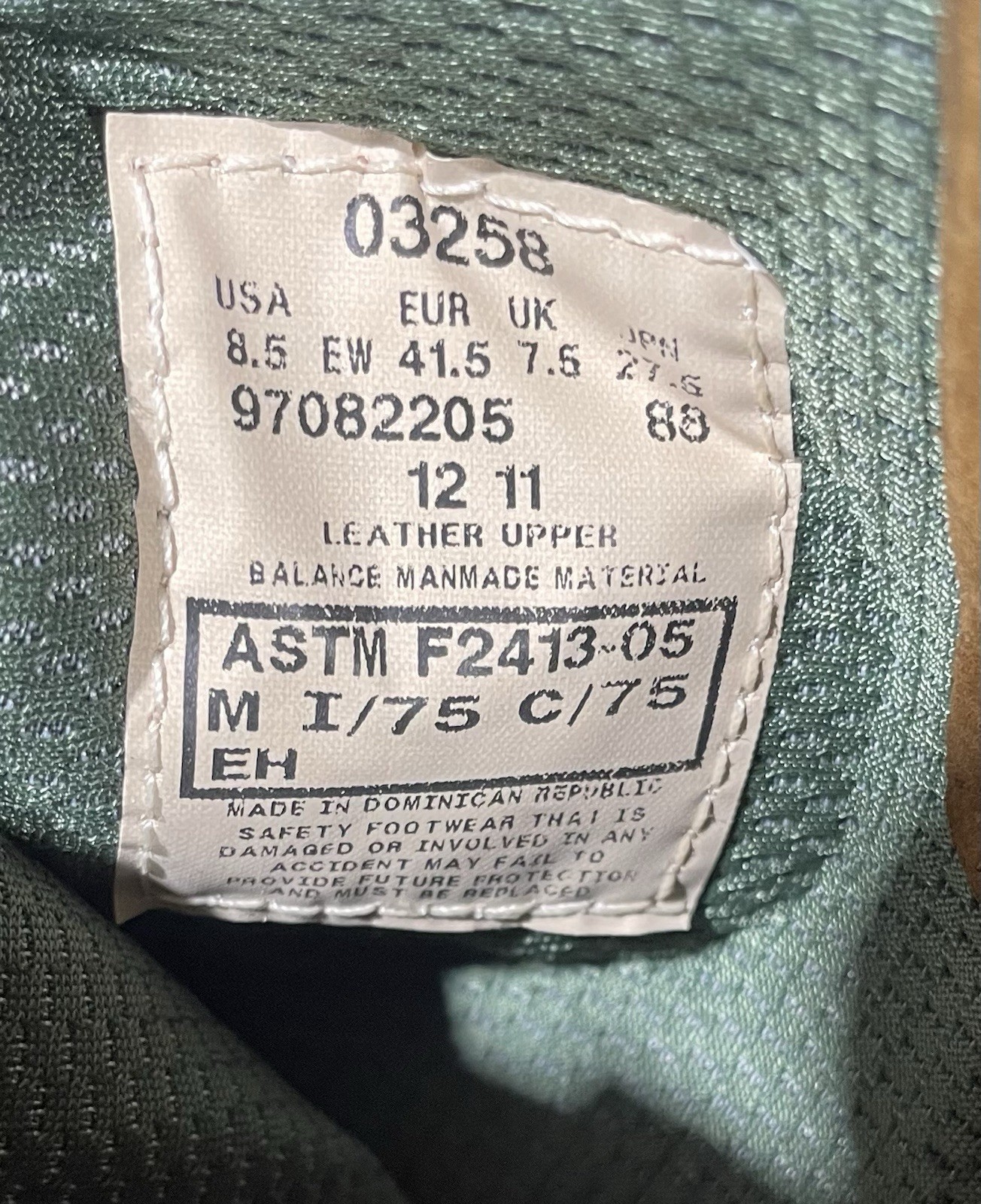 Wolverine Men’s Steel Toe W03258 DuraShocks Wellington Stone 8.5 EW New