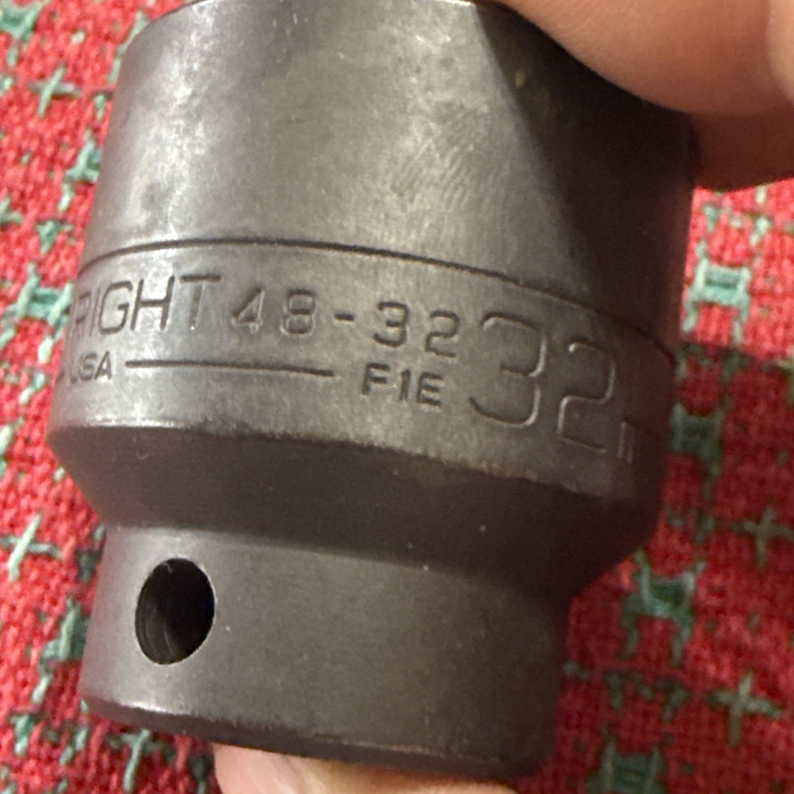 Wright Tool 32mm Impact Socket 48-32. 1/2” Drive 6 Point Recess 🇺🇸 NOS New