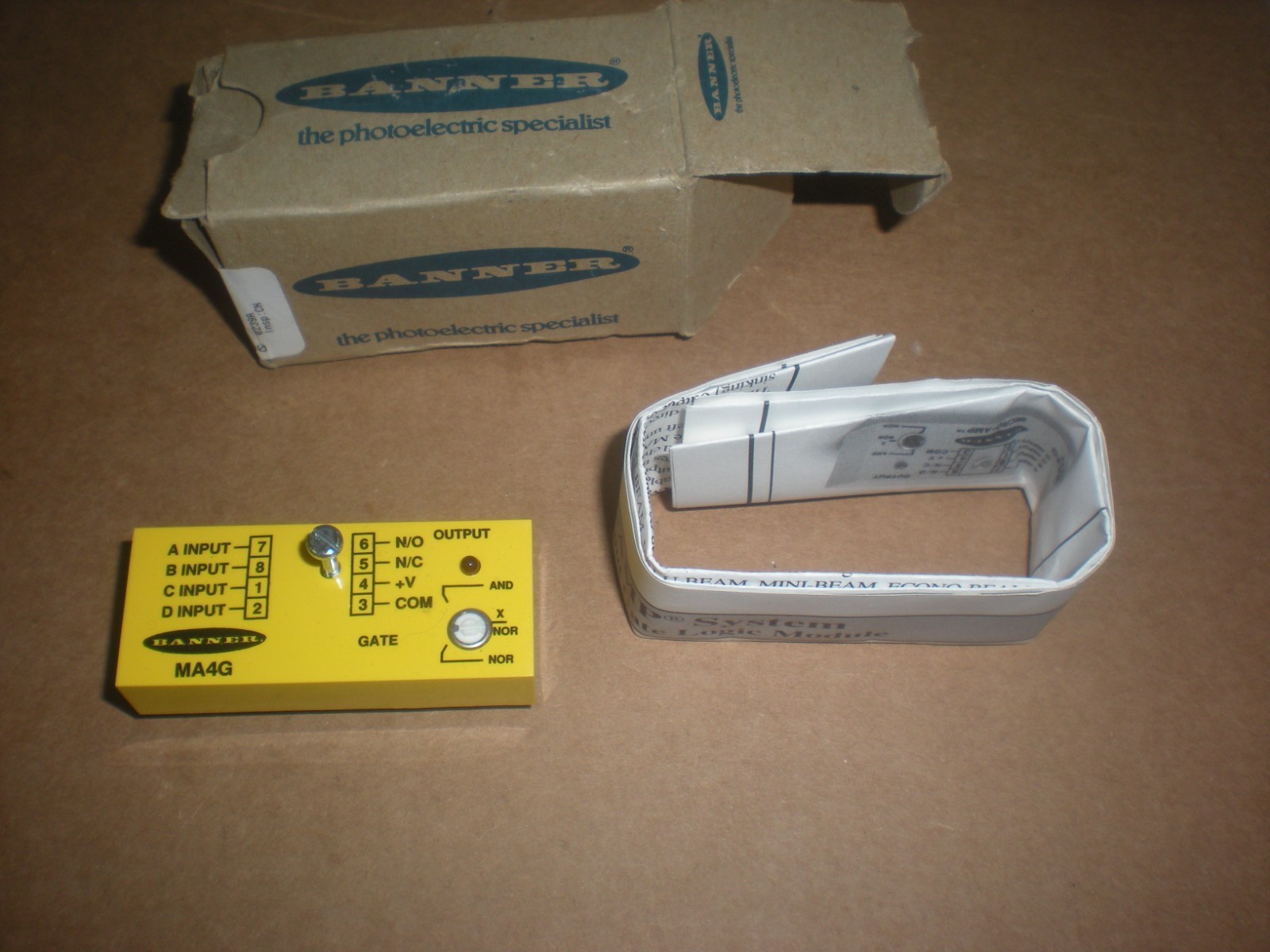 Banner 25417 MA4G Micro-Amp Logic Module – NIB