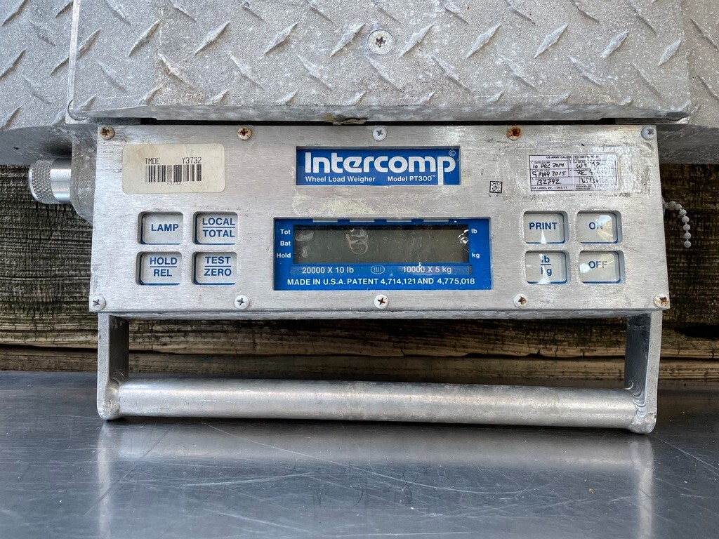 Intercomp PT300 Wheel Load 25,000 Portable Truck Scale *NO POWER* 100128-M