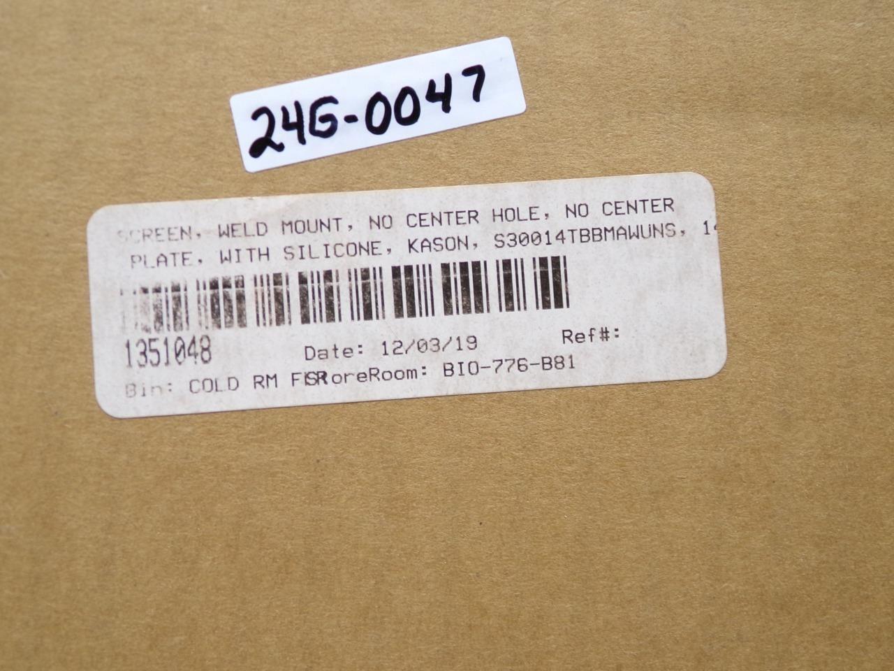 Kason Model: S30014TBMAWUNSE K30 Weld Mount 014TB T430 Screen
