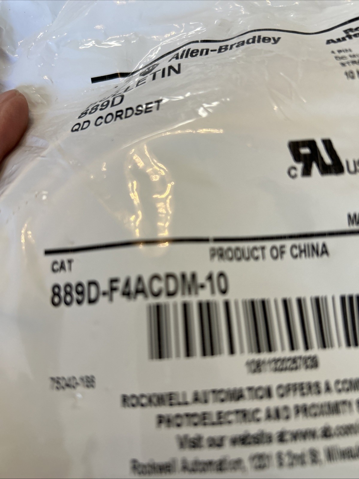 889D-F4ACM-10 4 Pin Euro Male To Female Patch Cable