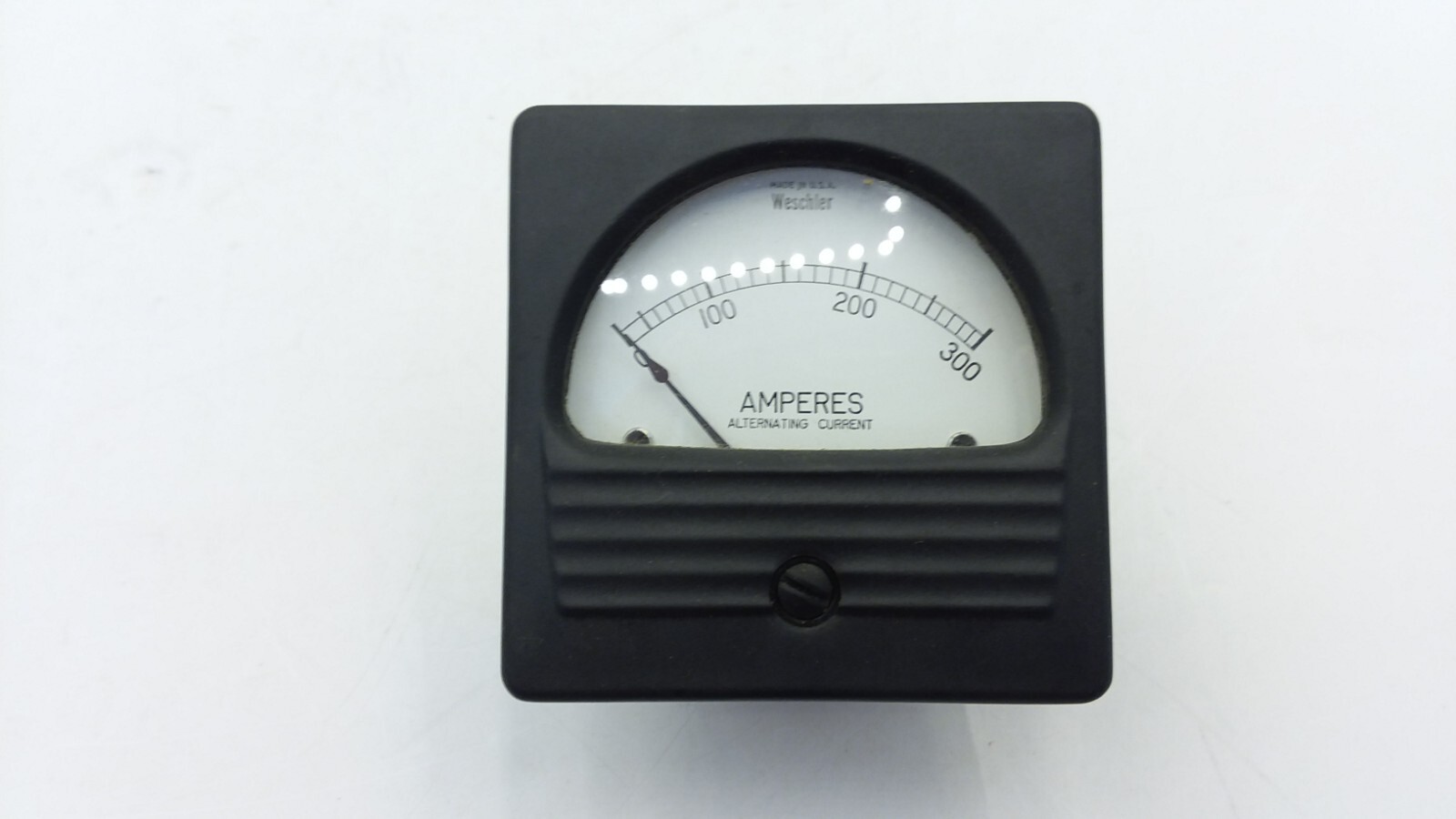WESCHLER ELECTRIC CORP 291B280A18 0-300AC AMPERES AMMETER NIB
