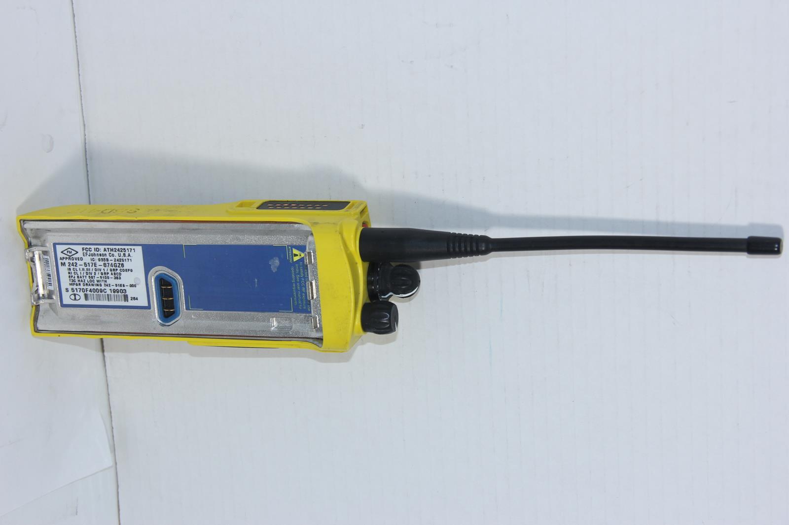 EFJOHNSON 5100 ESS 51FIRE ES PORTABLE RADIO YELLOW