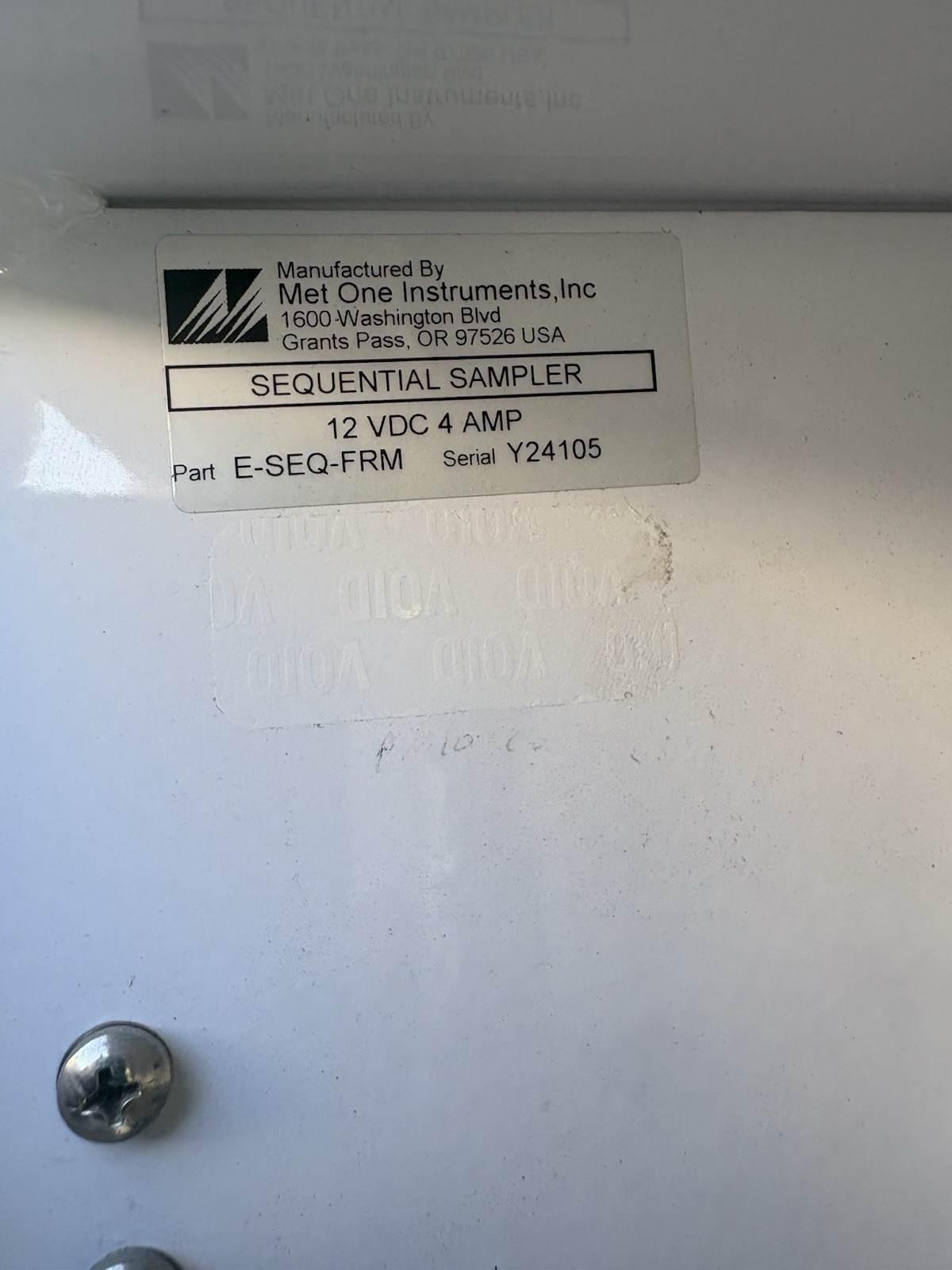 Met One E-SEQ-FRM Sequential Reference Particulate Sampler Air Quality Instrumnt