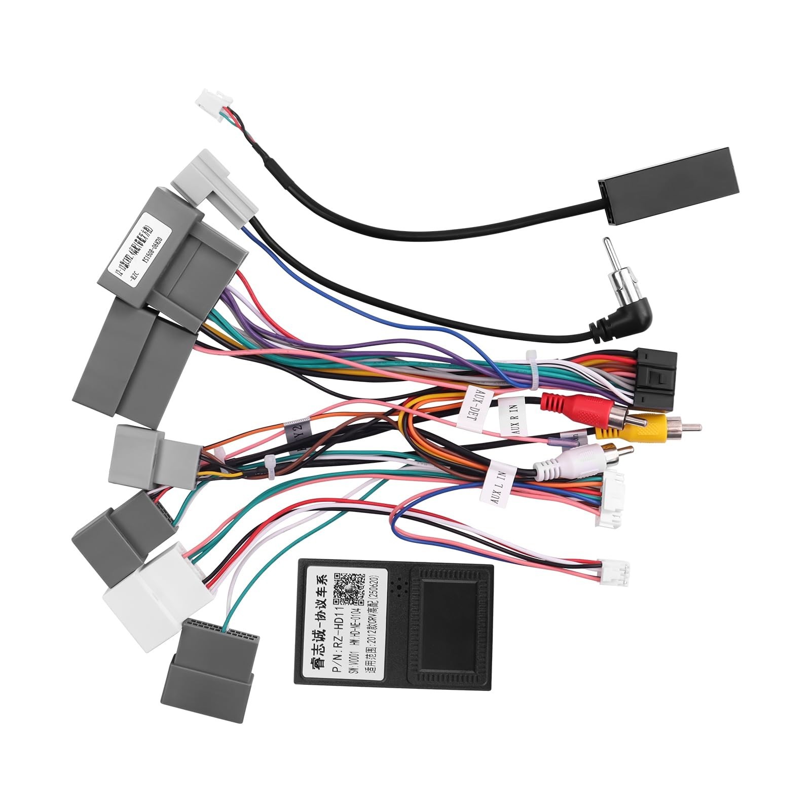 16PIN Car Radio Wiring Harness for Honda CR-V 2013-2014 2.4L, Aftermarket Ste…