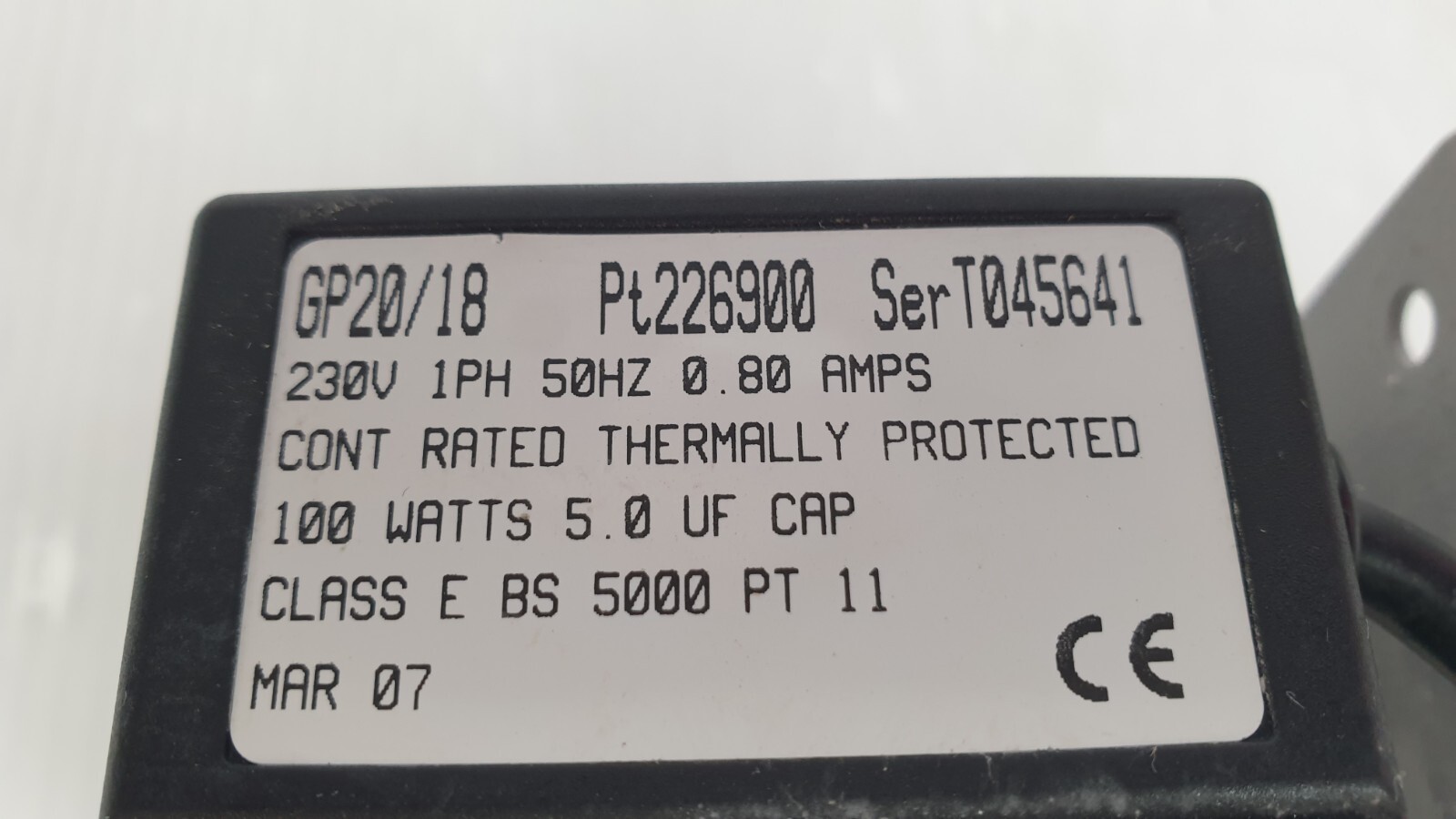Totton GP20/18 Pump with Motor – Model Pt226900