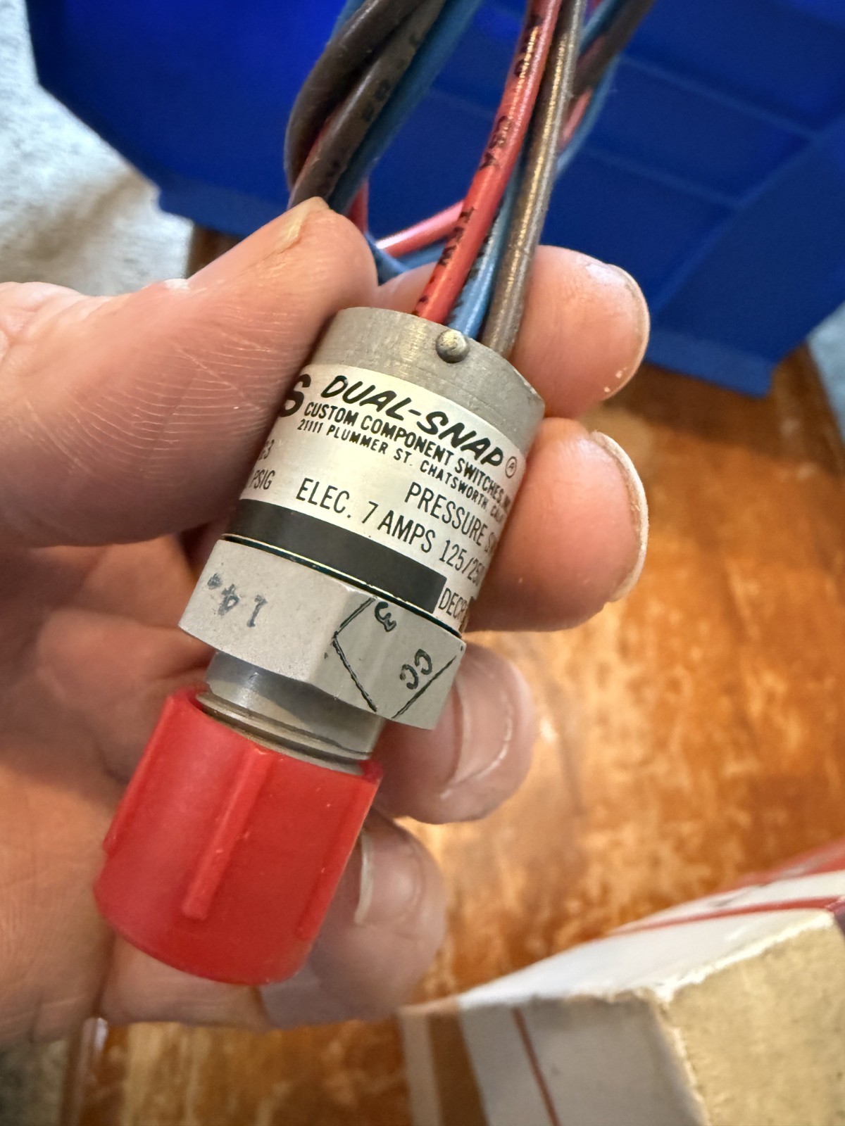 NEW Old Stock CCS Dual Snap Pressure Switch 1500 psig # 607g3 7 amps