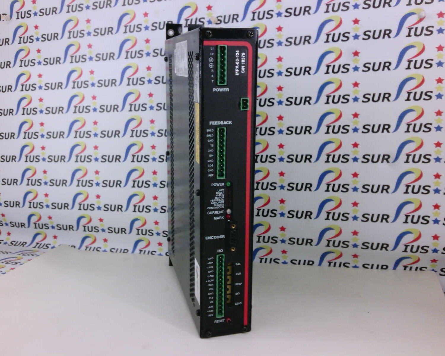USSP Parker MPA-03-124 Servo Motor AC Power 80-260 VAC 45-65 HZ