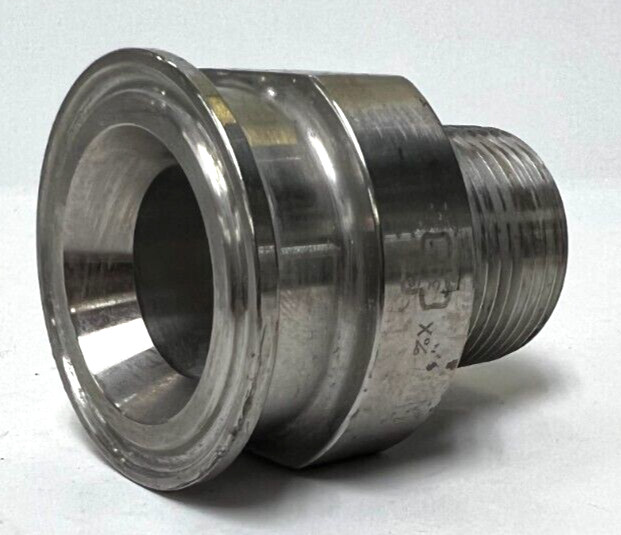 ANDRON STAINLESS MALE 1″ NPT ADAPTER TO CLAMP OAL 2-3/8″ STAINLESS STEEL 304