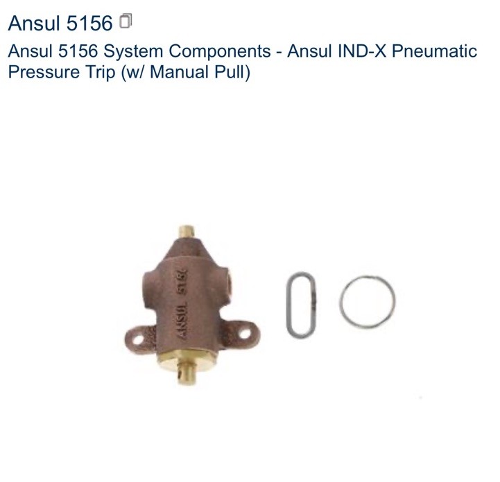 NEW ANSUL 5156 PNEUMATIC PRESSURE TRIP