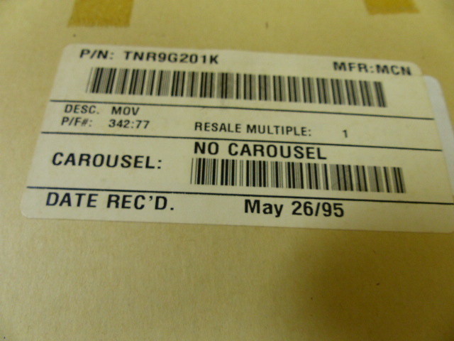 MARCON TNR9G201K Qty of 100 per Lot MOV MARCON 94 metal oxide resistor gen